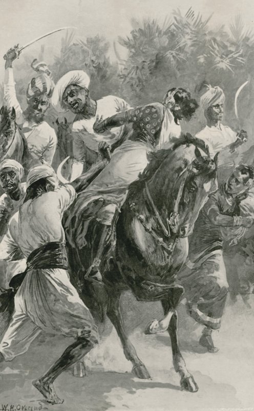 Mahratta Freebooters on a Raiding Expedition by William Heysham Overend