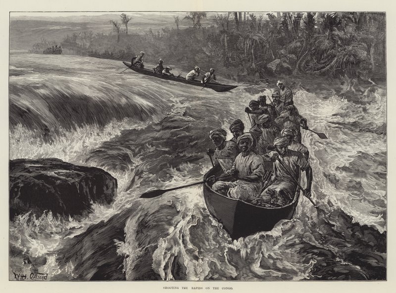 Shooting the Rapids on the Congo by William Heysham Overend