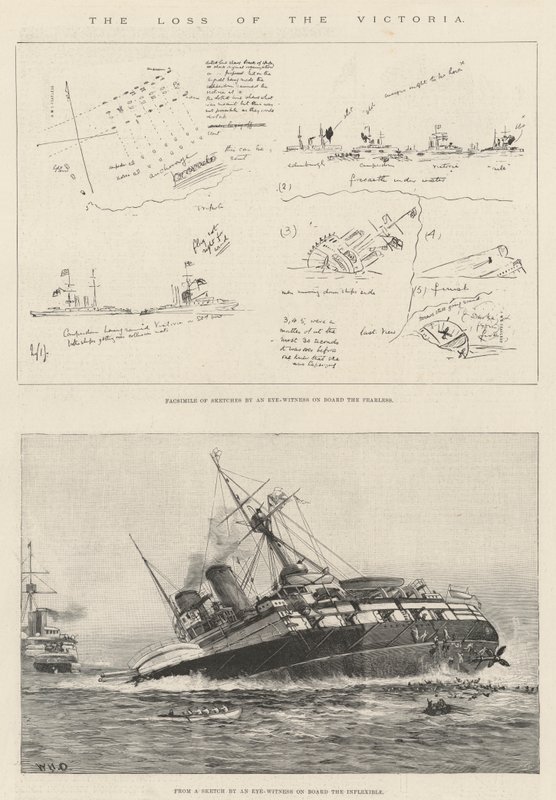 The Loss of the Victoria by William Heysham Overend
