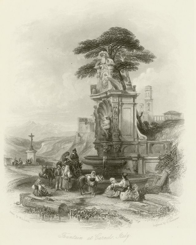 Fountain at Carnelo by William Leighton Leitch