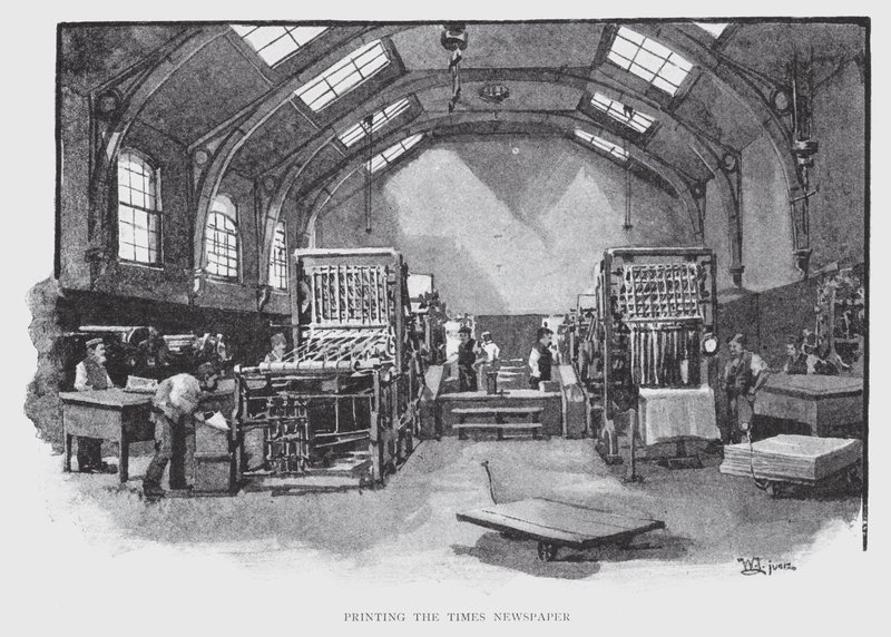 Printing the Times Newspaper by William Luker