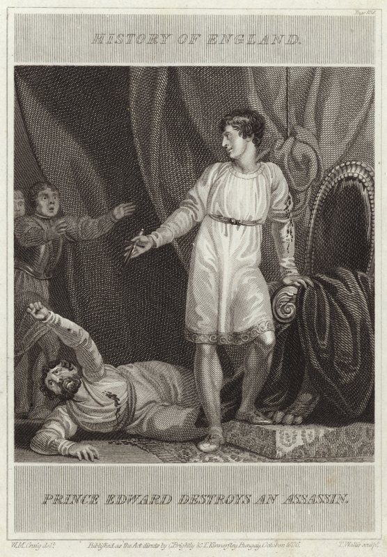 Prince Edward Destroys an Assassin by William Marshall Craig