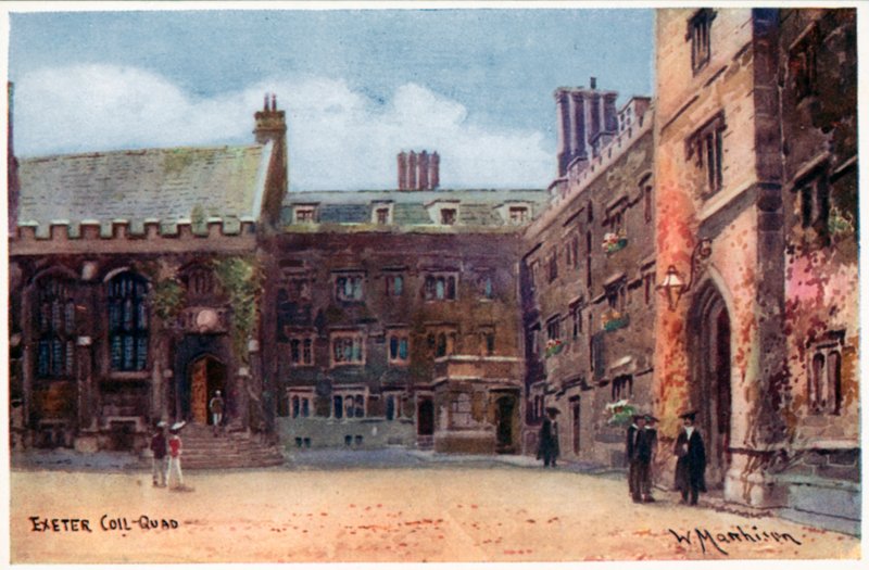 Exeter College, Quad by William Matthison