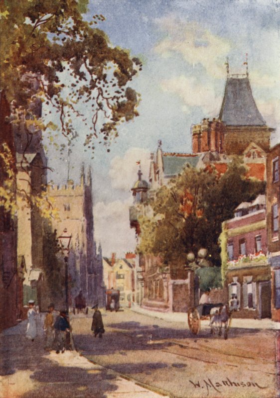 Trumpington Street from Peterhouse by William Matthison