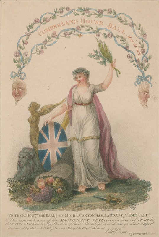 Invitation to the Cumberland House Ball by William Orme