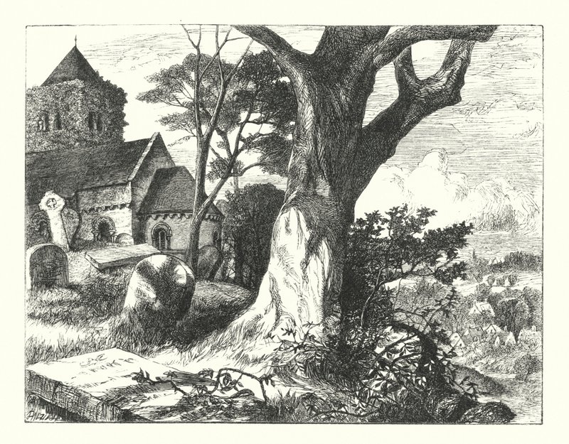 The Churchyard of the Village by William Paton Burton