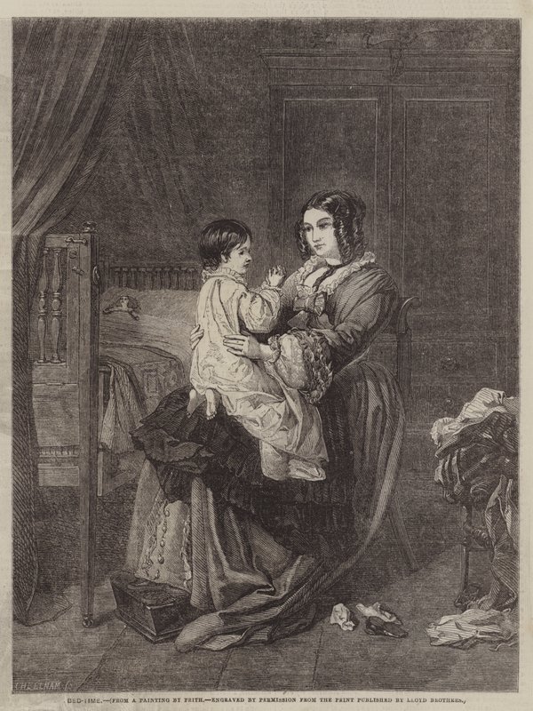 Bedtime by William Powell after Frith