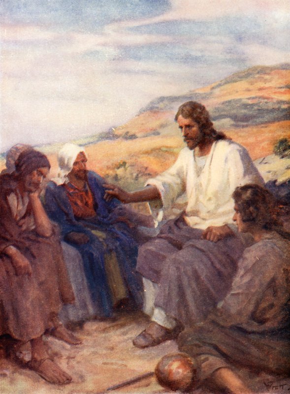 Jesus Teaching His Disciples, Matthew v by William Pratt