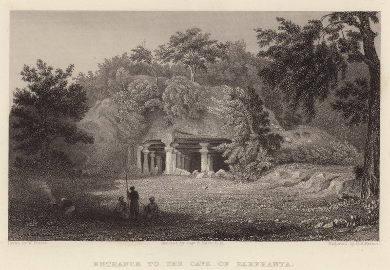 Entrance to the Cave of Elephanta by William Purser