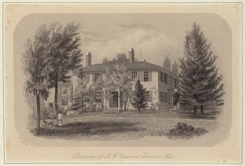 The Residence of Ralph Waldo Emerson by William Rickarby Miller