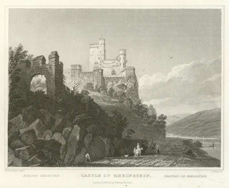 Castle of Rheinstein by William Tombleson