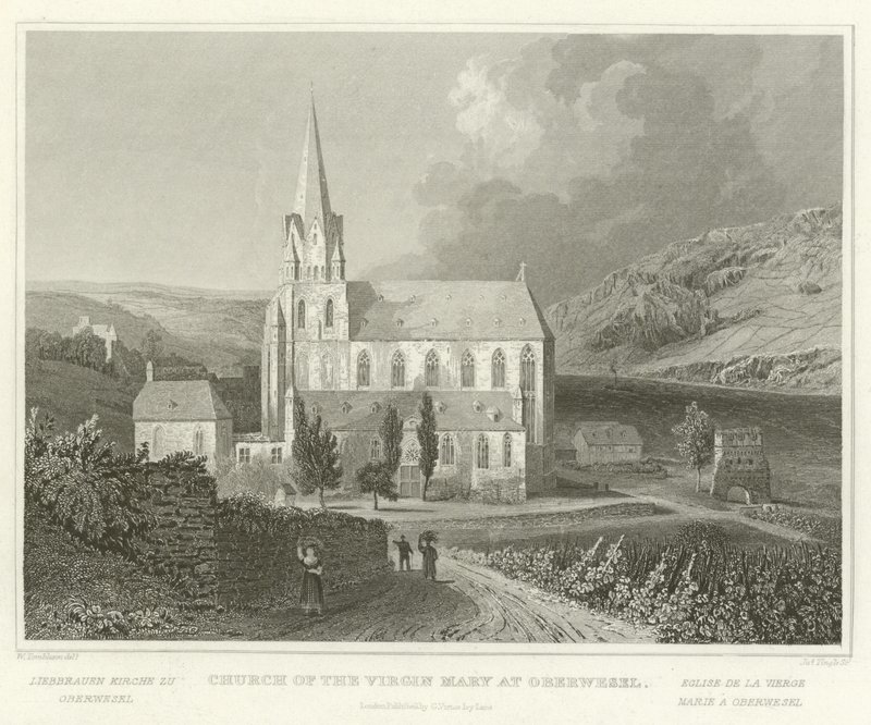 Church of the Virgin Mary at Oberwesel by William Tombleson