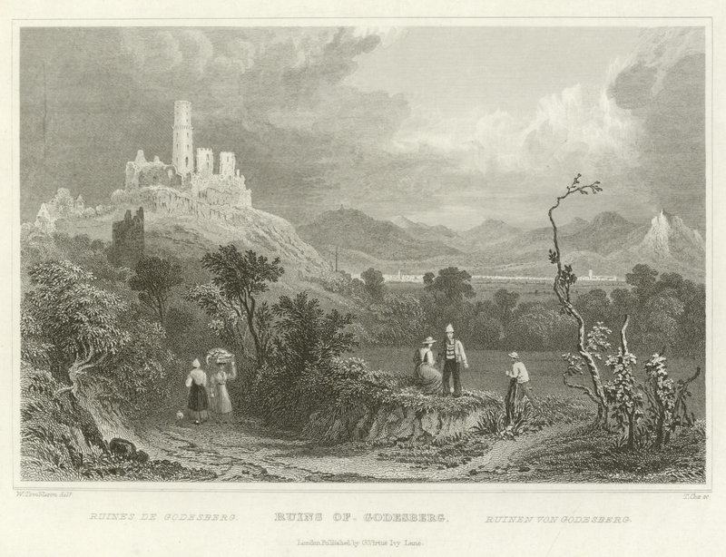 Ruins of Godesberg by William Tombleson