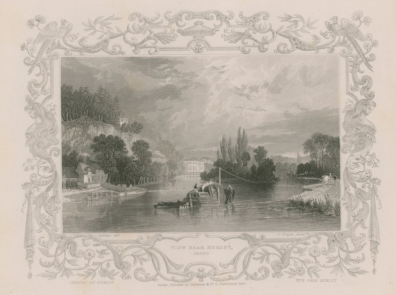 View near Hurley by William Tombleson