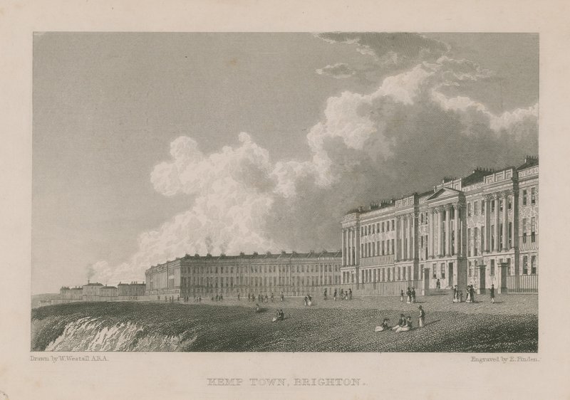 General view of Kemp Town in Brighton by William Westall