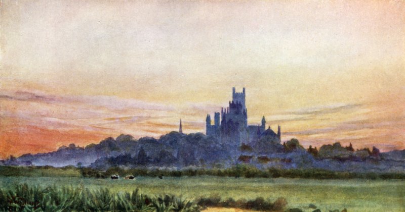 Ely from the Fens by William Wiehe Collins