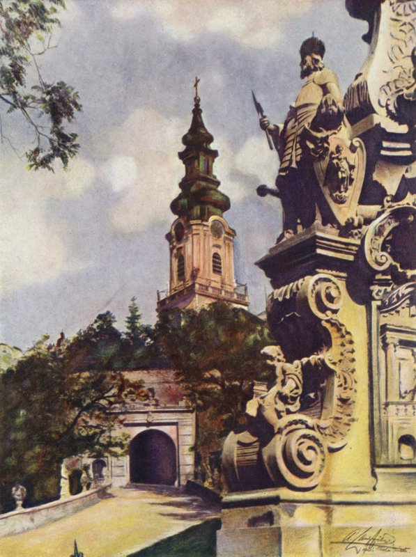 Nyitra Cathedral, Czechoslovakia by after A. Langfier