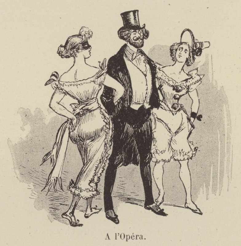At the Opera by after Albert Robida