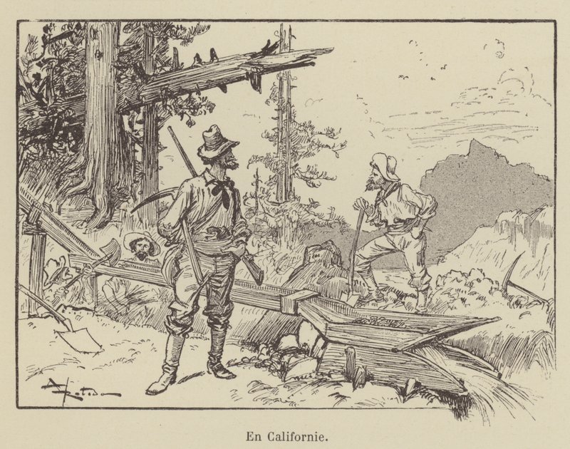 In California by after Albert Robida