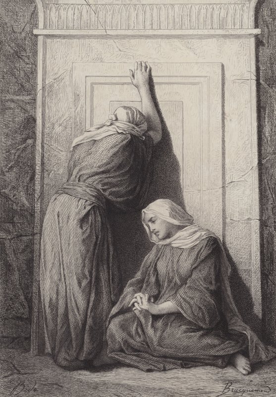 Mary Magdalene and the Other Mary by after Albert Robida