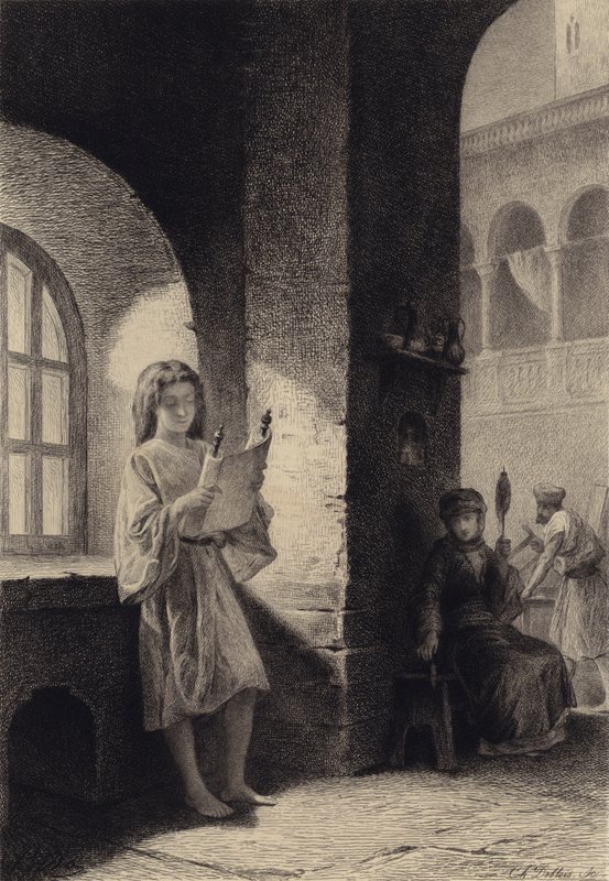 The Child Jesus by after Albert Robida