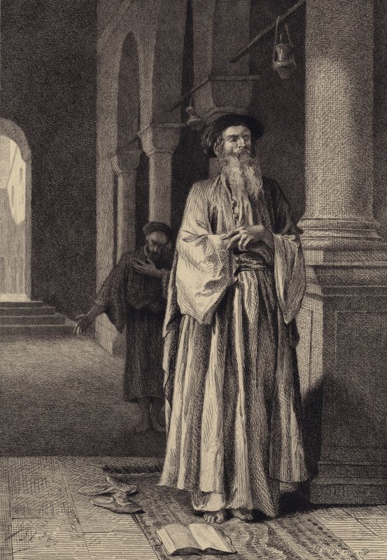 The Pharisee and the Publican by after Albert Robida