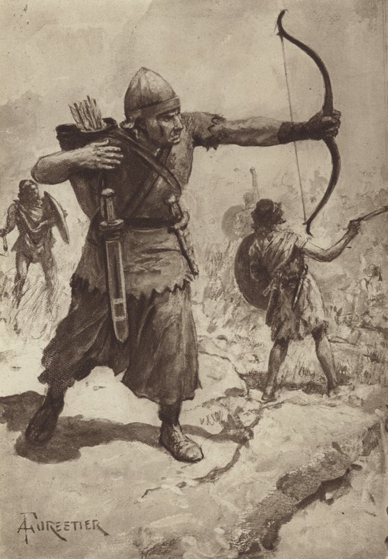 Asiatic Archers and Slingers by after Amedee Forestier