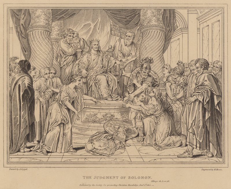The Judgment of Solomon, 1 Kings by after Antoine Coypel