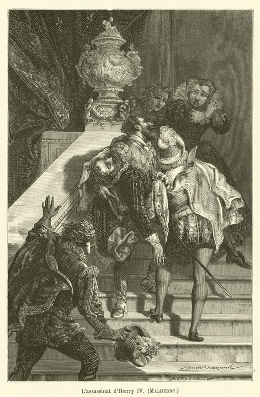 The Assassination of Henry IV, Malherbe by after Emile Antoine Bayard