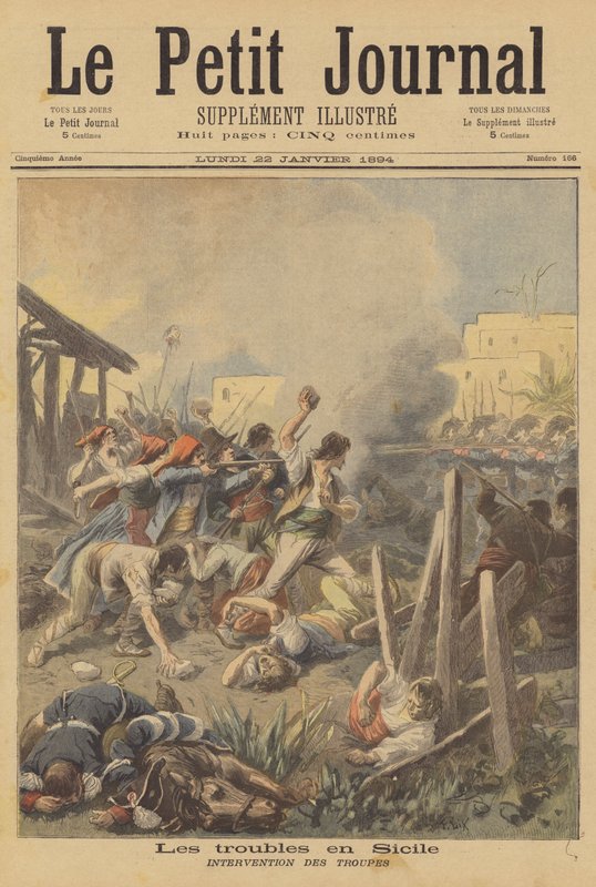 Troubles in Sicily by after Frederic Theodore Lix