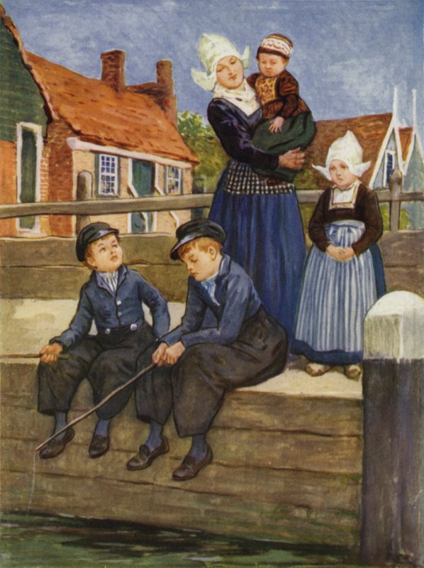 By a Dutch Canal by after Gordon Frederick Browne