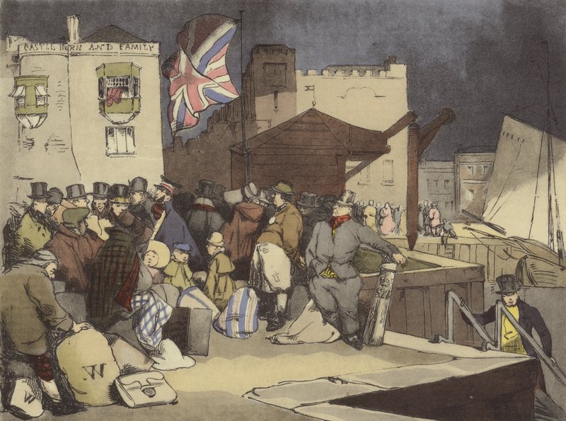 A Southern Port by after Henri Bonaventure Monnier