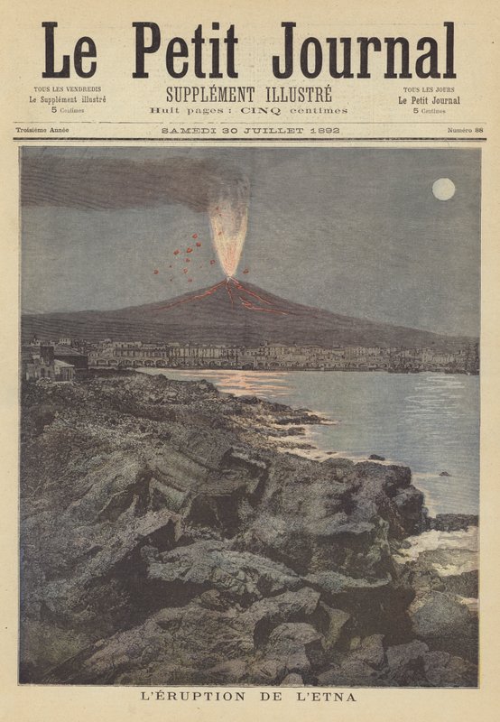 Eruption of Mount Etna by after Henri Meyer