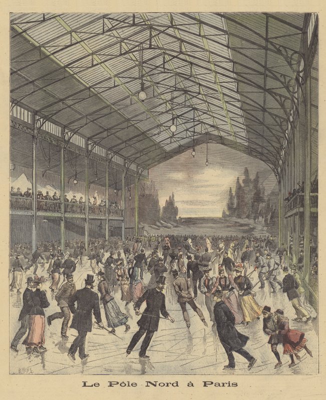 Ice Rink in Paris by after Henri Meyer