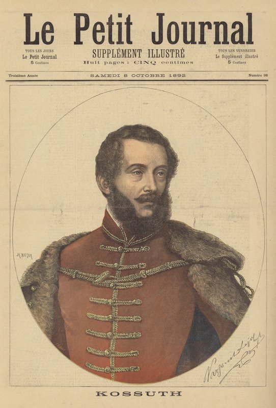 Lajos Kossuth, Hungarian Lawyer and Politician by after Henri Meyer