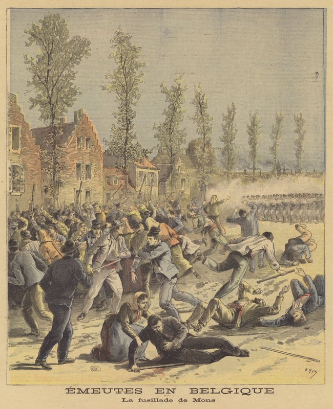 Riots in Belgium by after Henri Meyer