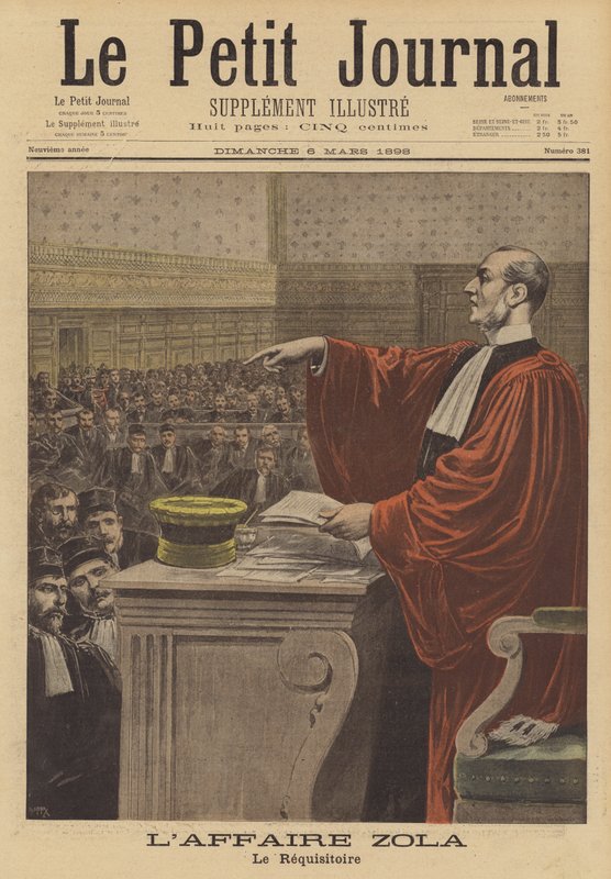The Libel Trial of Emile Zola by after Henri Meyer