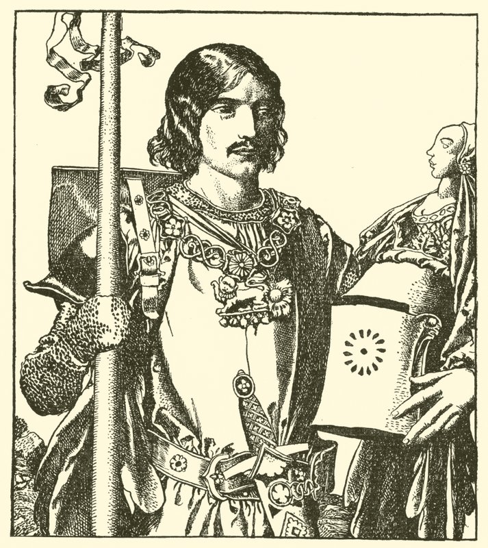 Sir Launcelot of the Lake by after Howard Pyle