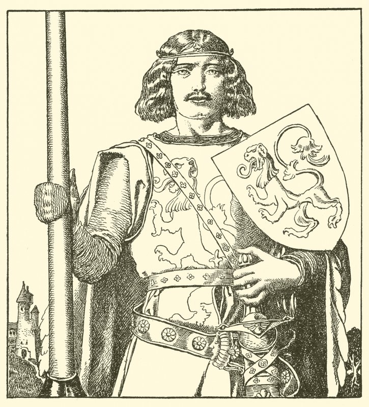 Sir Tristram of Lyonesse by after Howard Pyle