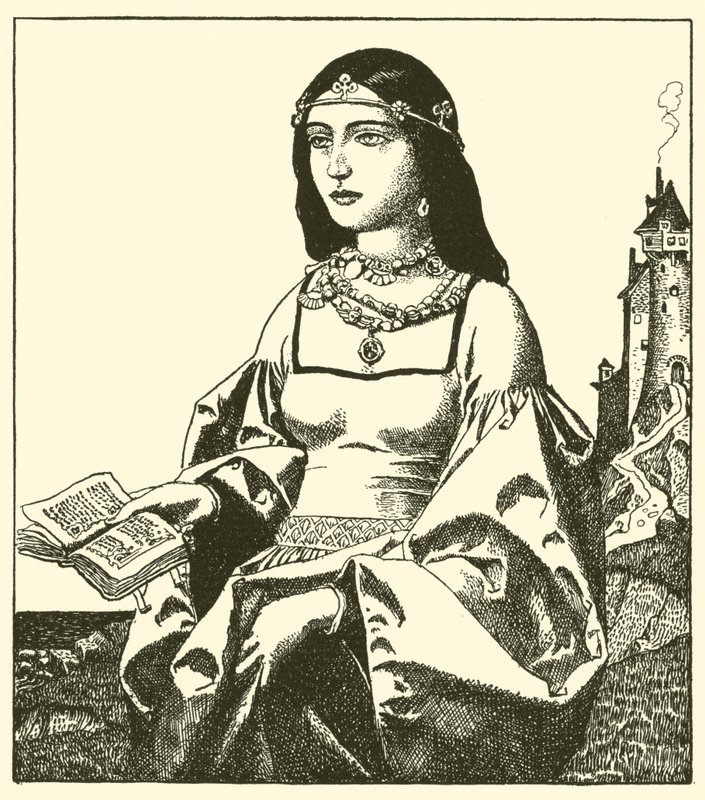 The Lady Belle Isoult by after Howard Pyle