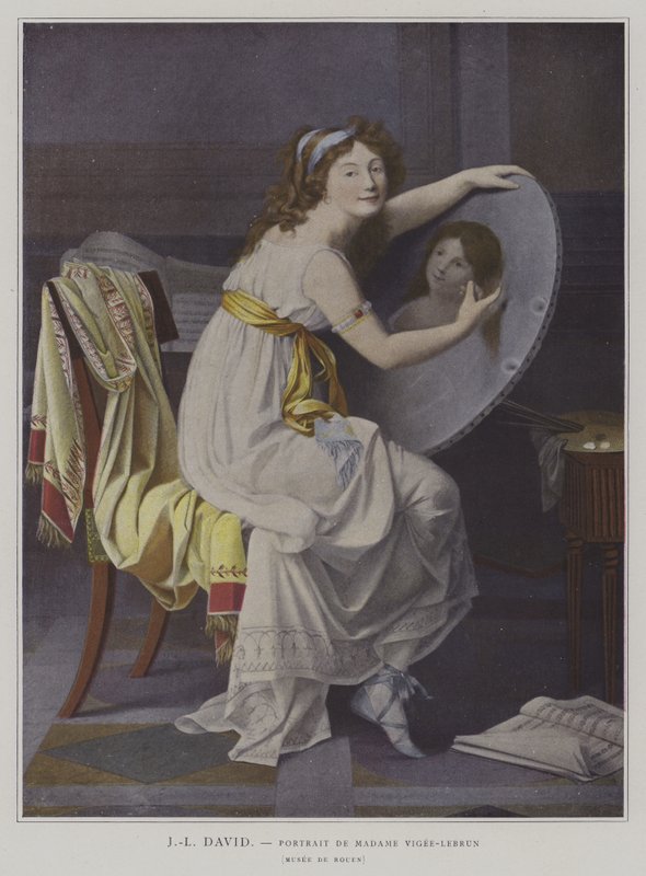 Portrait of Madame Vigée-Lebrun by after Jacques Louis David
