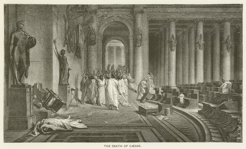 The Death of Caesar by after Jean Leon Gerome