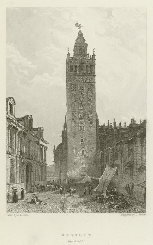 Seville, The Giralda by after John Frederick Lewis