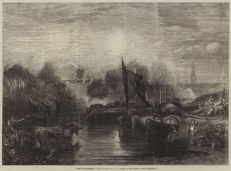 View of Abingdon by after Joseph Mallord William Turner