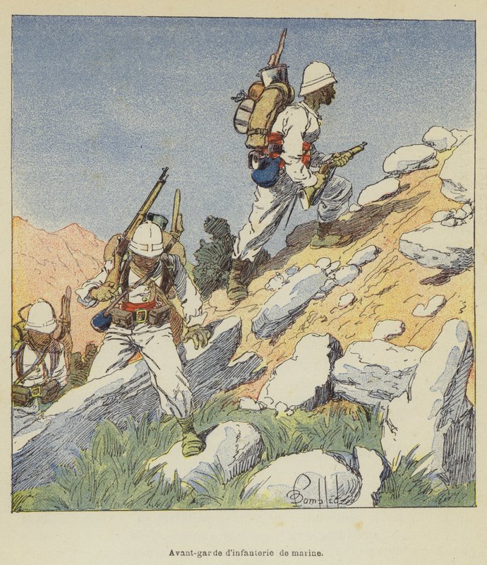 Marine Infantry Vanguard by after Louis Charles Bombled