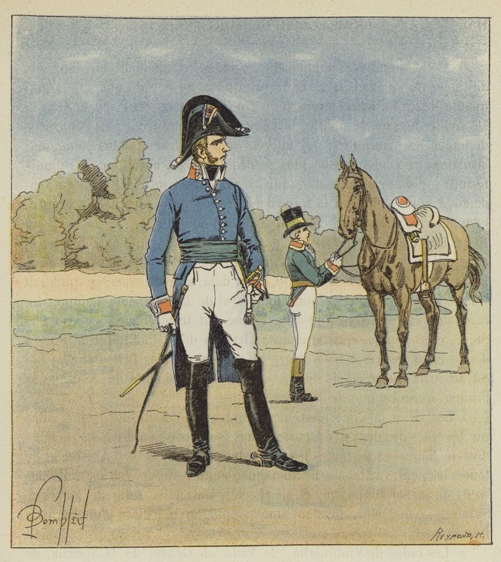 Inspector at the reviews by after Louis Charles Bombled