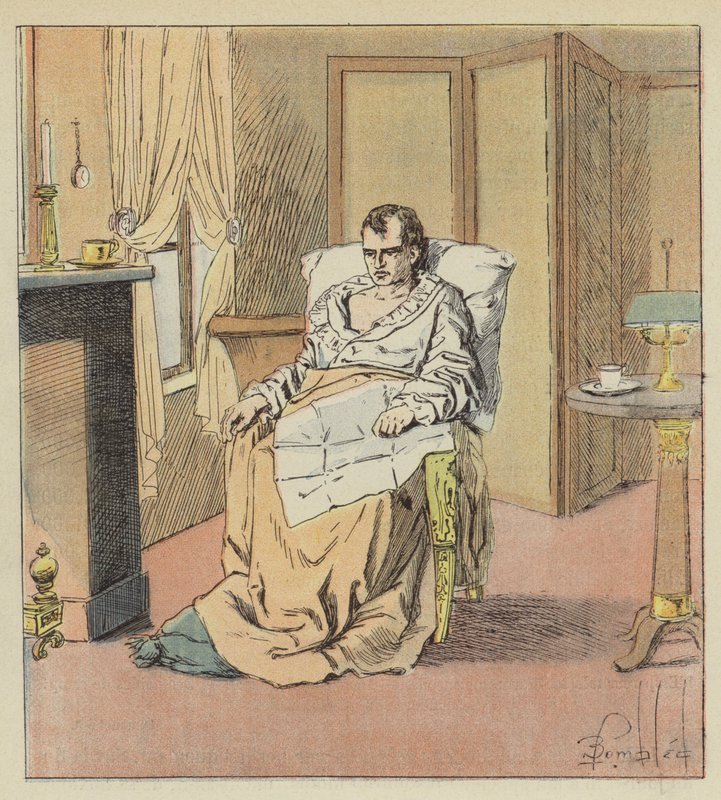 The Emperor Very Indisposed by after Louis Charles Bombled
