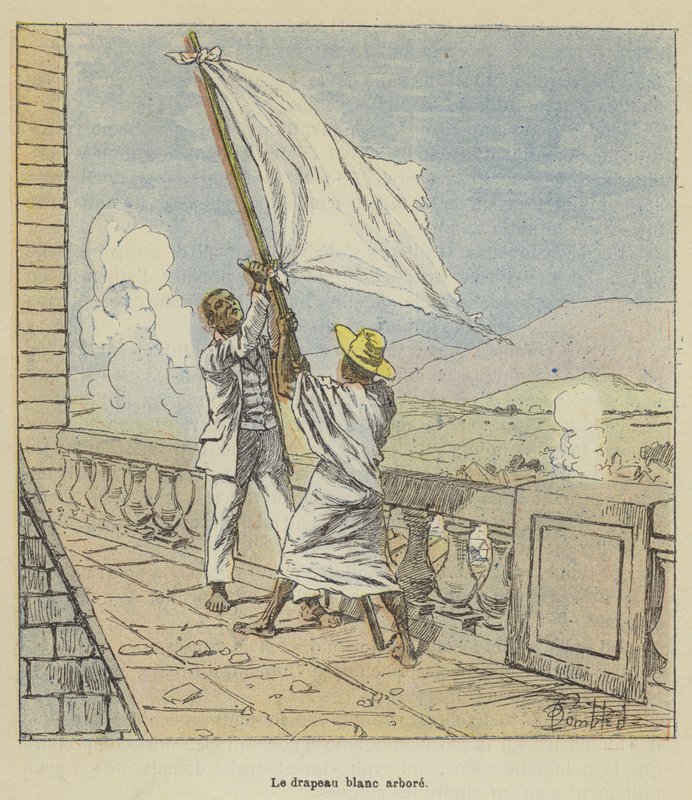 The White Flag Raised by after Louis Charles Bombled