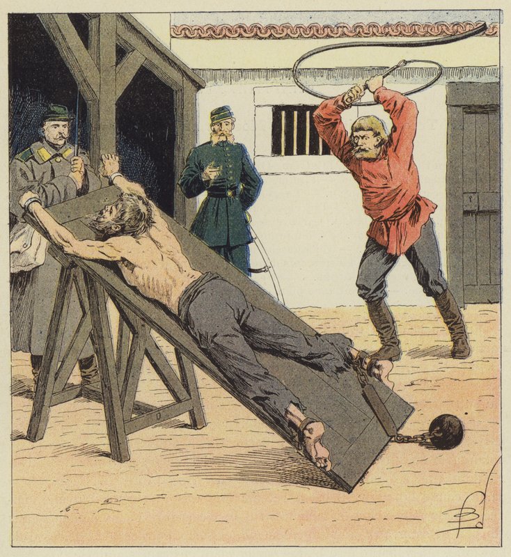 The Knout by after Louis Charles Bombled