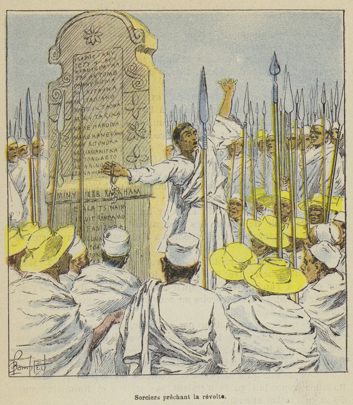 Sorcerers Preaching Revolt by after Louis Charles Bombled